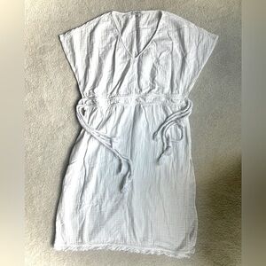 Madewell 100% cotton white swim coverup, size XXS extra extra small